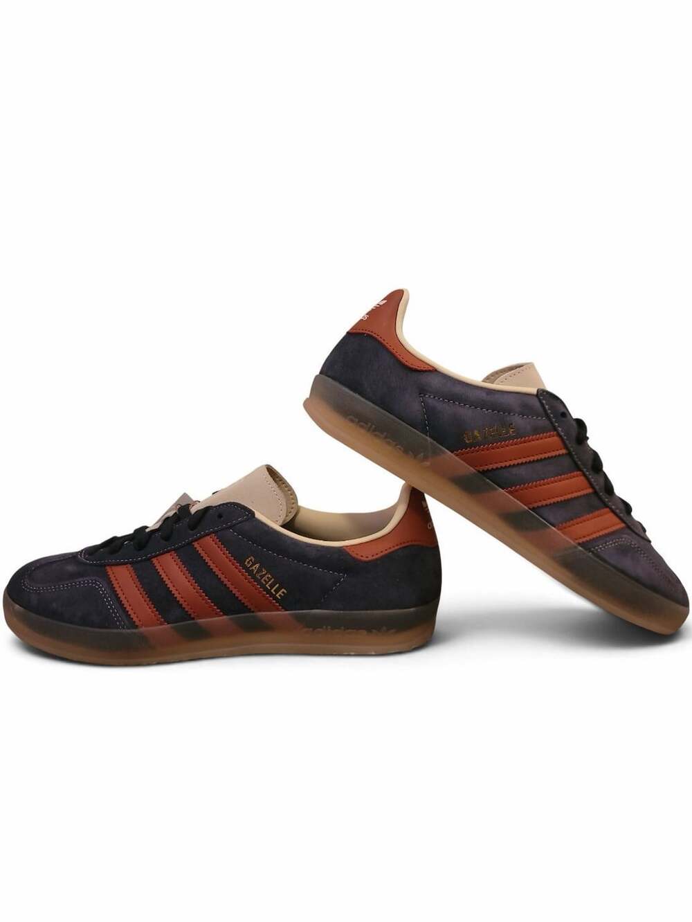 New Adidas Gazelle Indoor Legend Ink Ruby Wonder White JH5404 Mens 8, 9.5 Womens